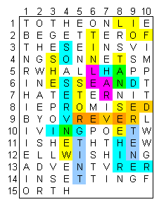grid 10 with LEAR highlighted